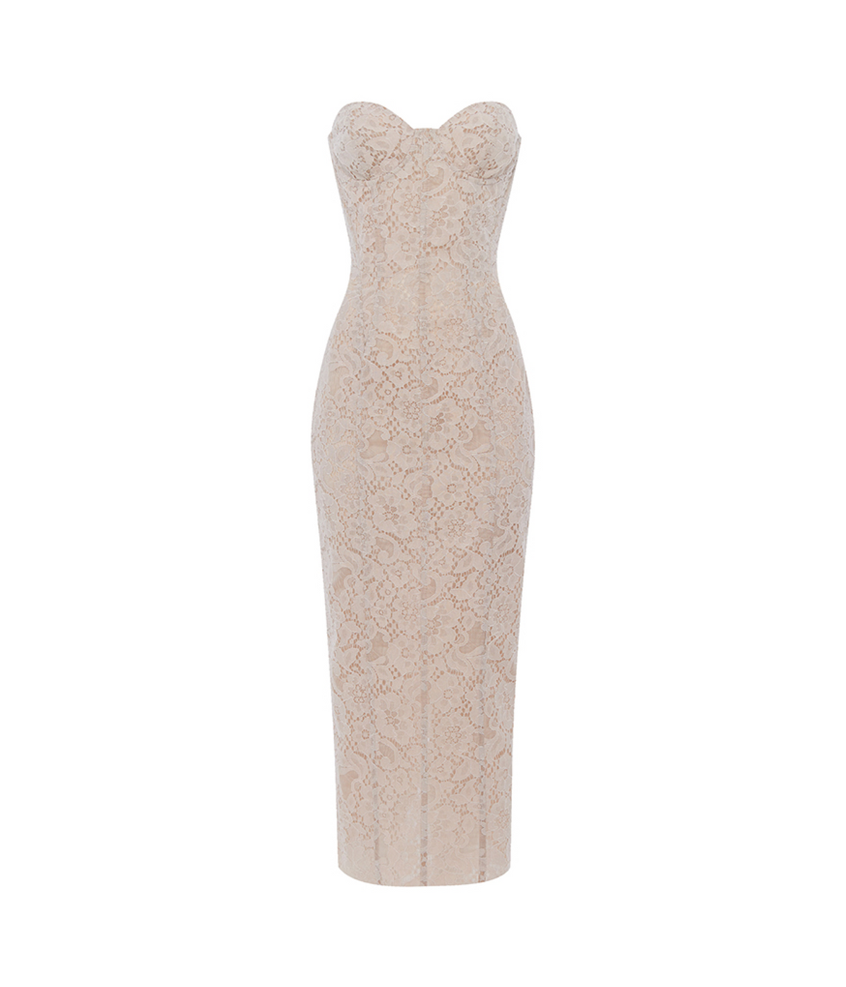Lace midi corset dress