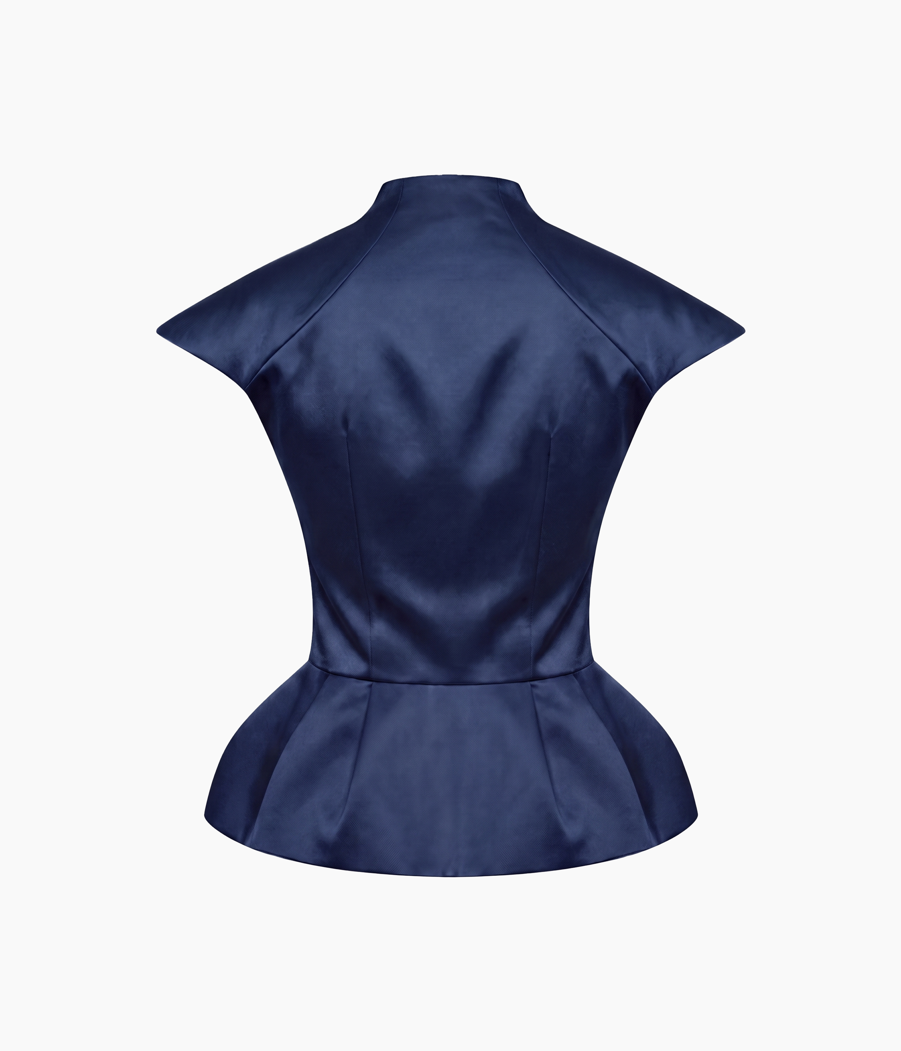 Crepe Satin Draped Top