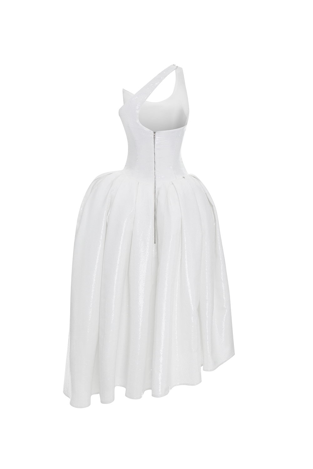 Asymmetric sequin corset maxi dress – Rasario