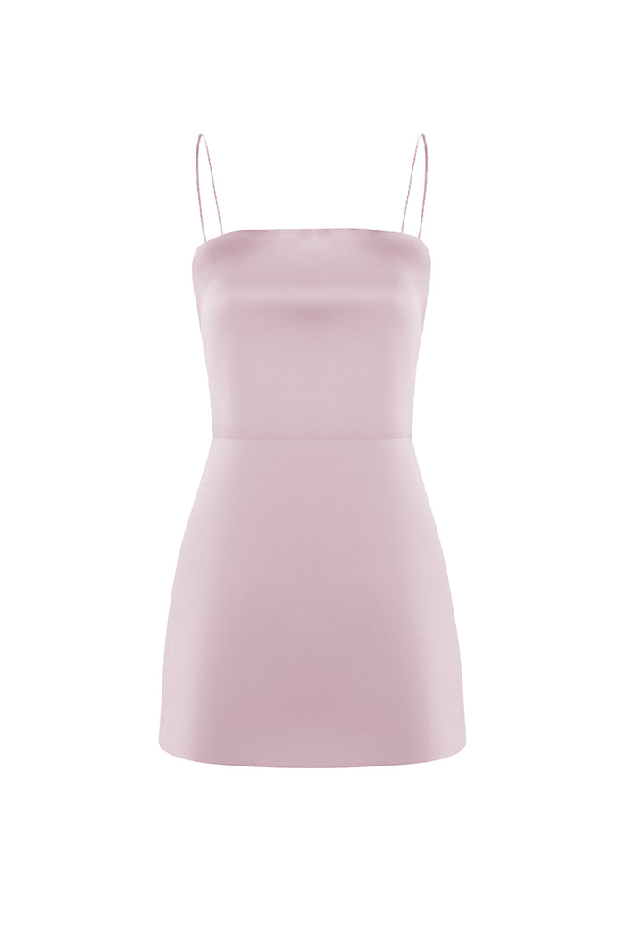 Satin mini dress – Color: Light pink – RASARIO Online Boutique 46 (FR) / Light pink