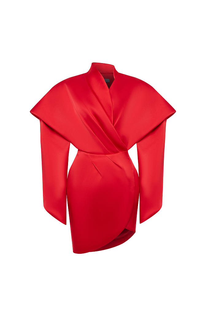 Satin mini dress – Rasario