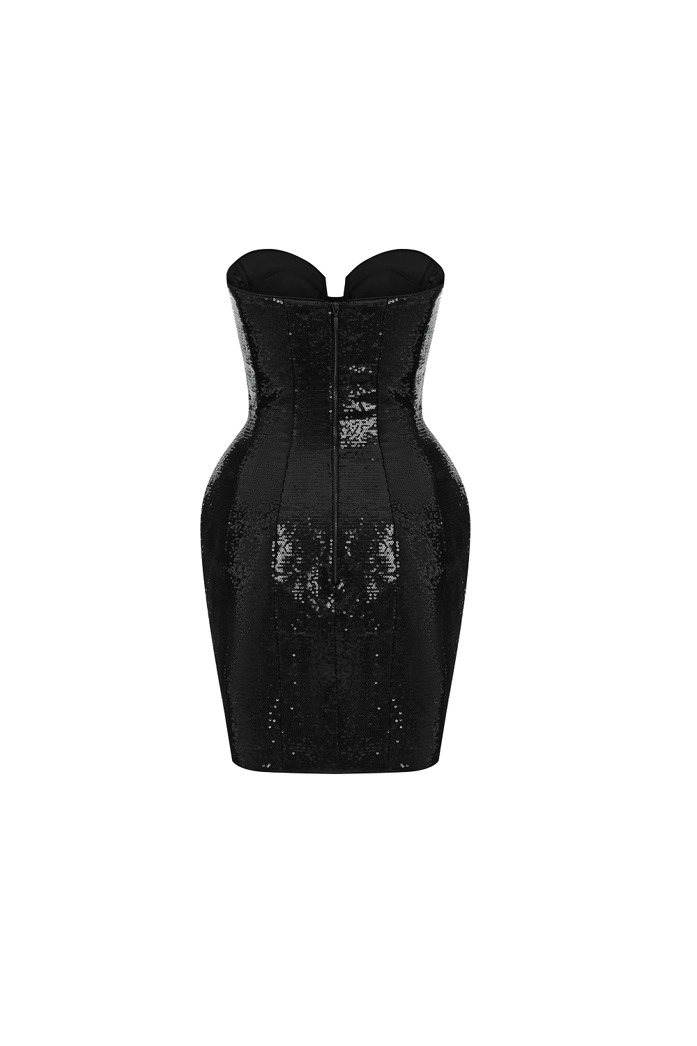 Sequin corset mini dress with voluminous skirt – Rasario