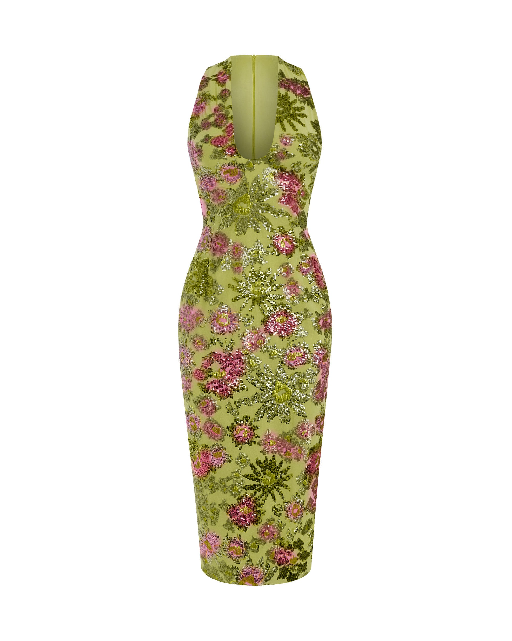 Sequin-embellished chiffon midi dress – Rasario