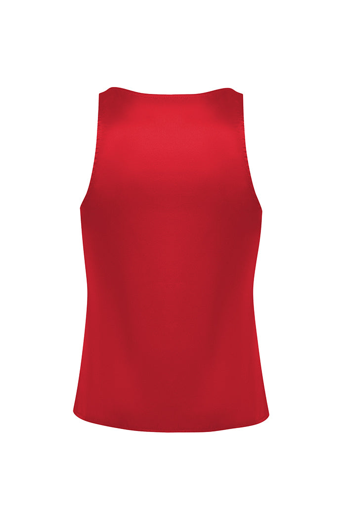 Silk top with a deep neckline – Rasario