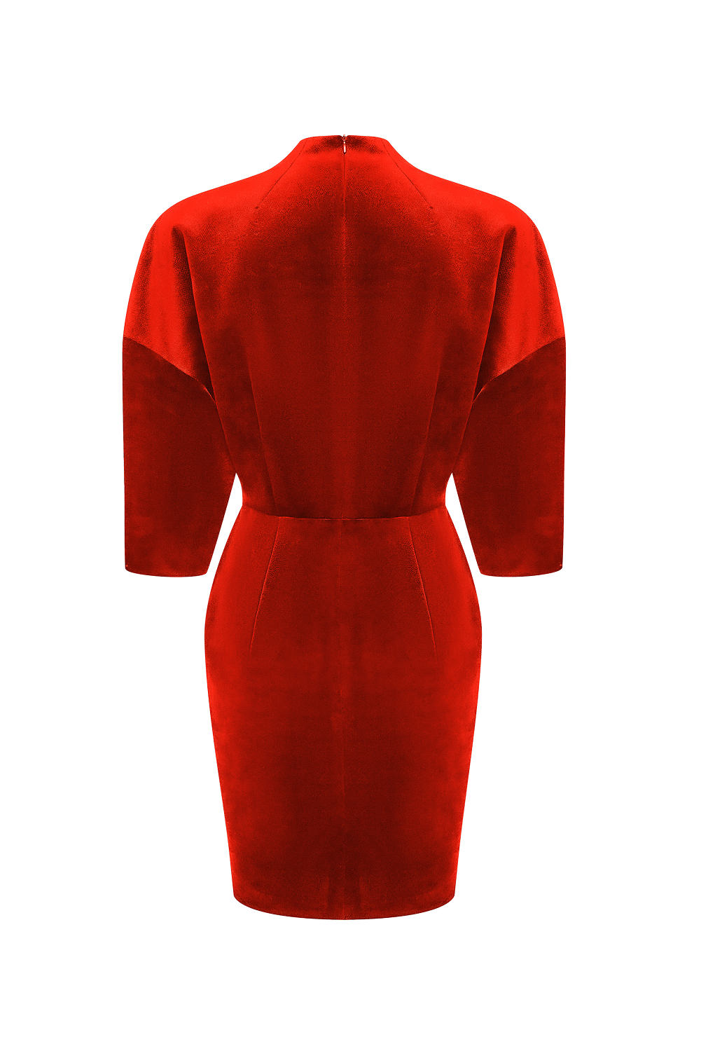 Velvet mini dress with a flower – Rasario