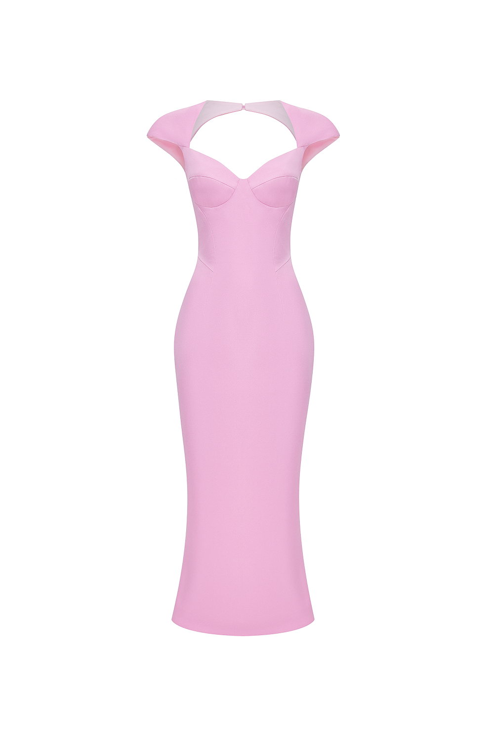 Viscose crepe midi dress – Color: Light Pink – RASARIO Online Boutique 42 (FR) / Light Pink