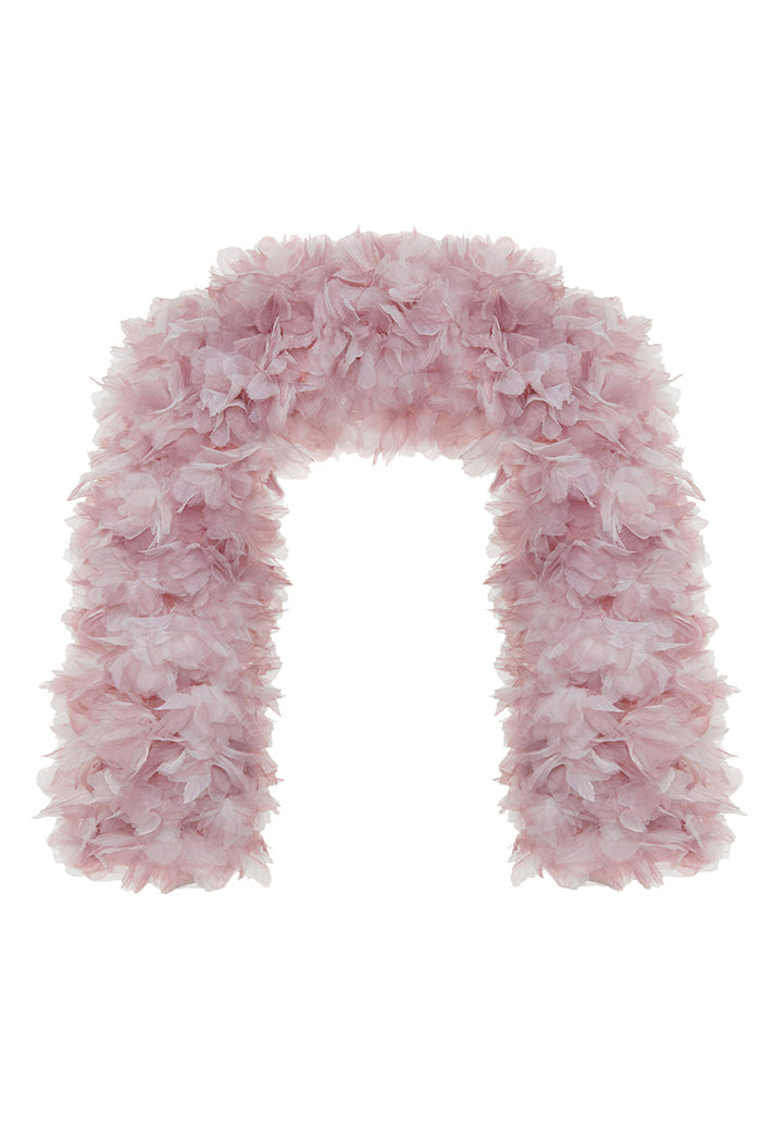 Voluminous bolero with a floral trim – Rasario
