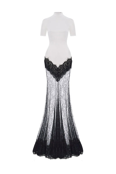 Satin and lace maxi dress Satin and lace maxi dress