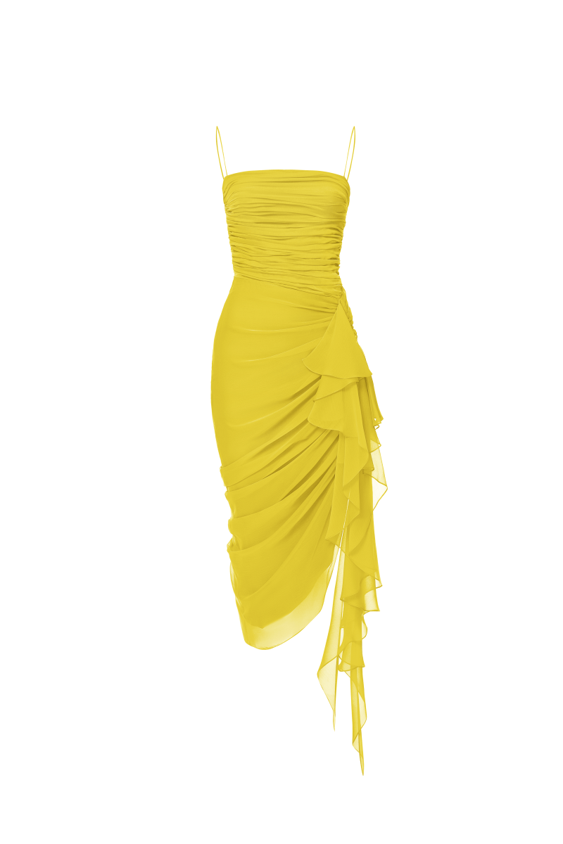 ruched sleeve dress Elora Ruched-Sleeve – ElegancebyRhonz stopping mini dress from elegant dress pattern Dress Size:3XL Gorgeous Frill Layered Gown