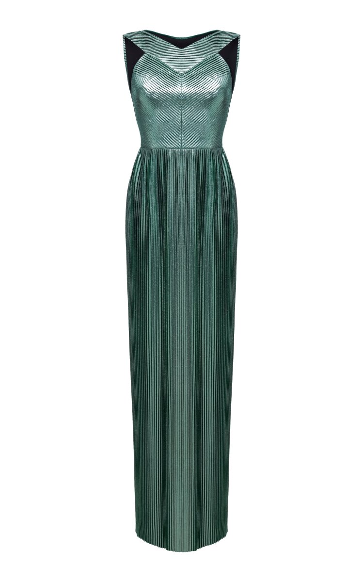 Pleated maxi dress – Rasario