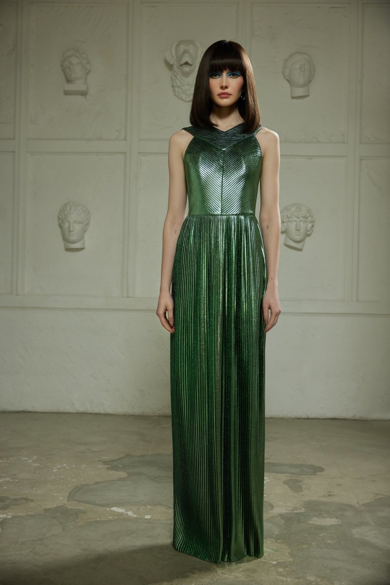Pleated maxi dress – Rasario
