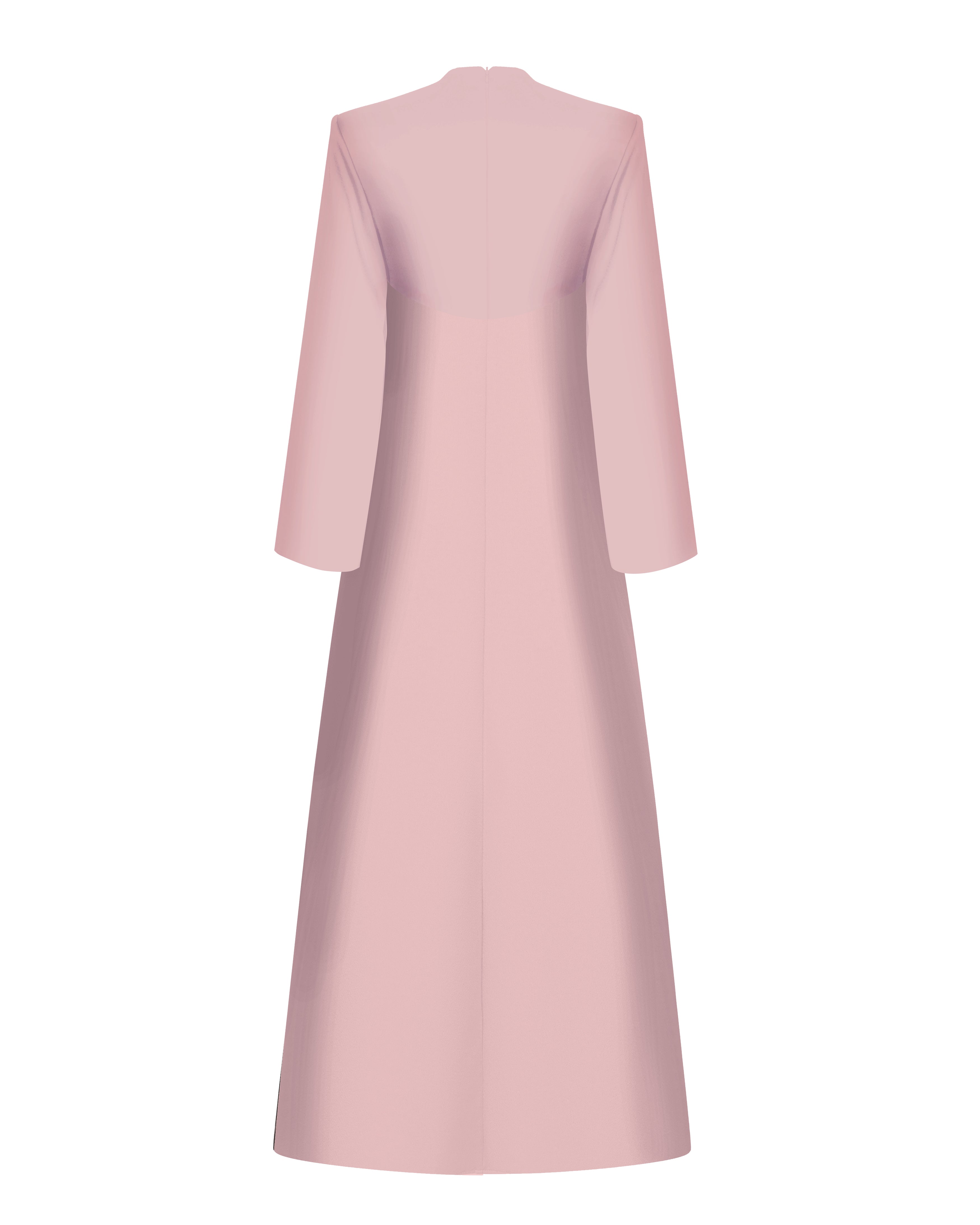 Front-slit satin maxi dress