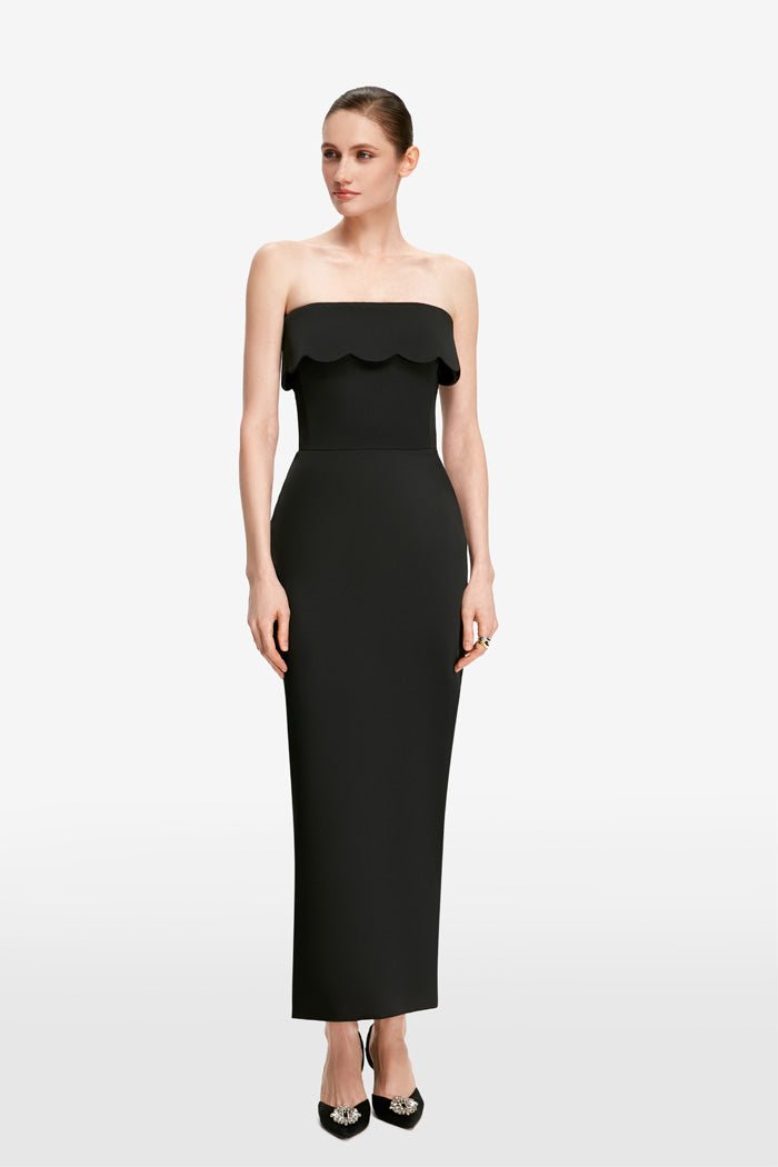 Satin corset midi dress – Rasario