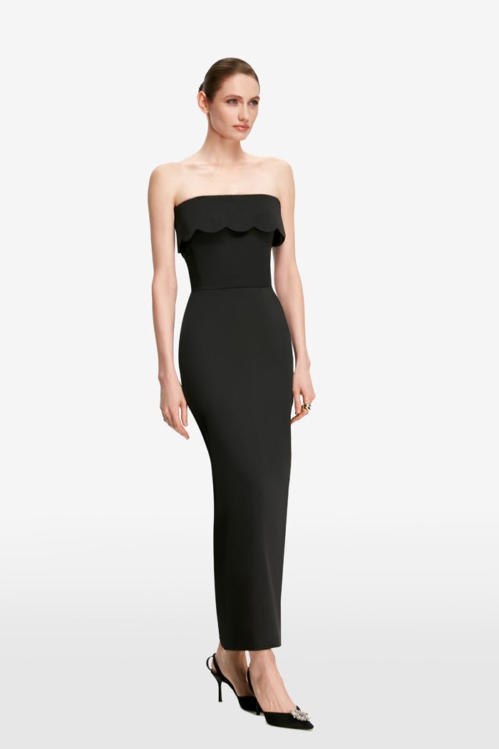 Satin corset midi dress – Rasario