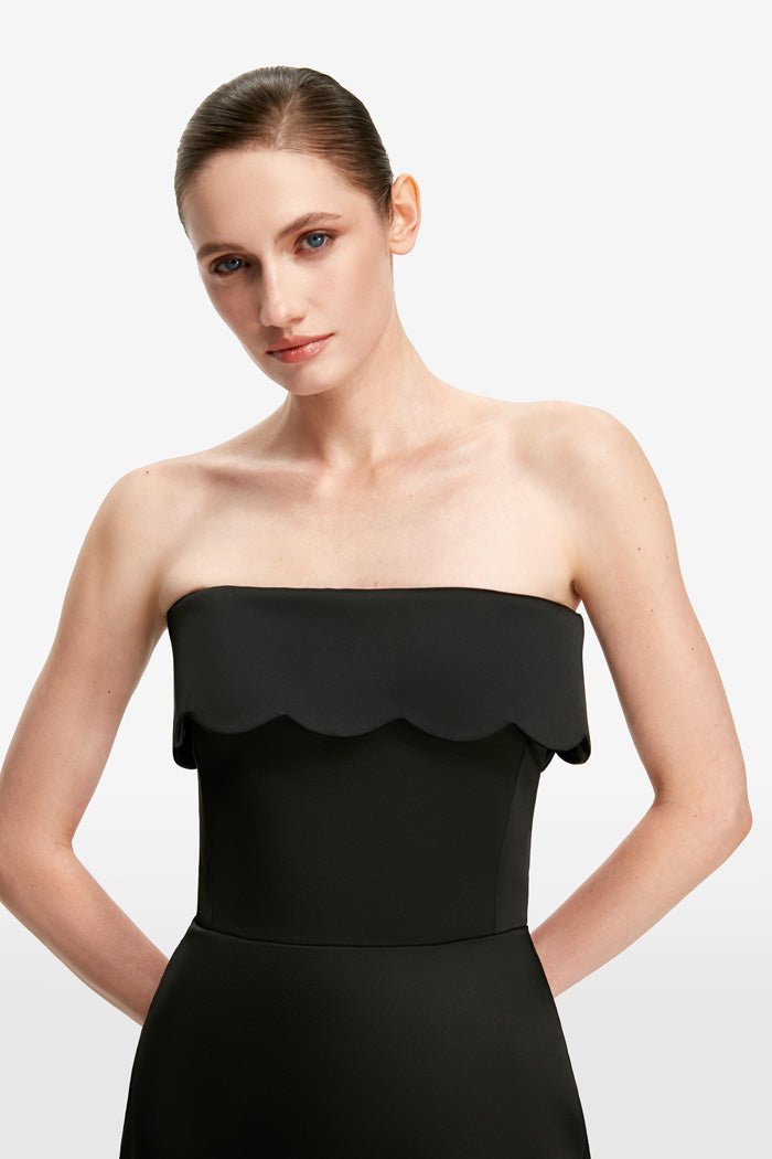 Satin corset midi dress – Rasario