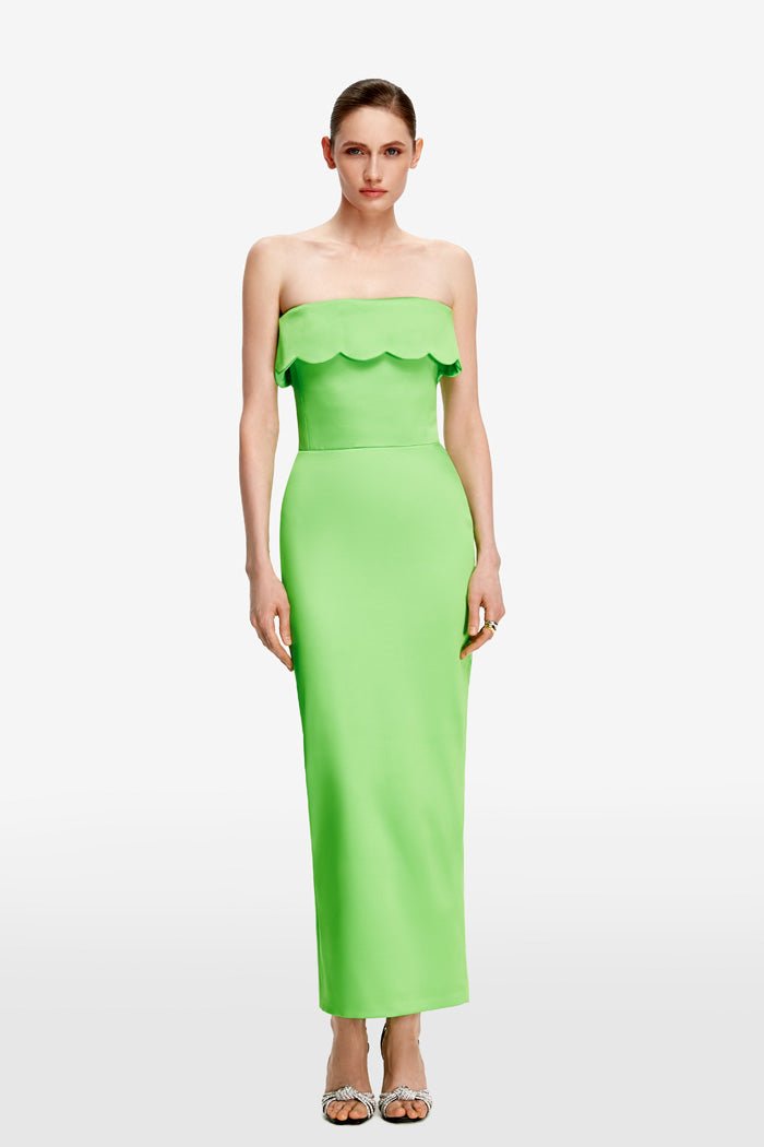 Satin corset midi dress – Rasario