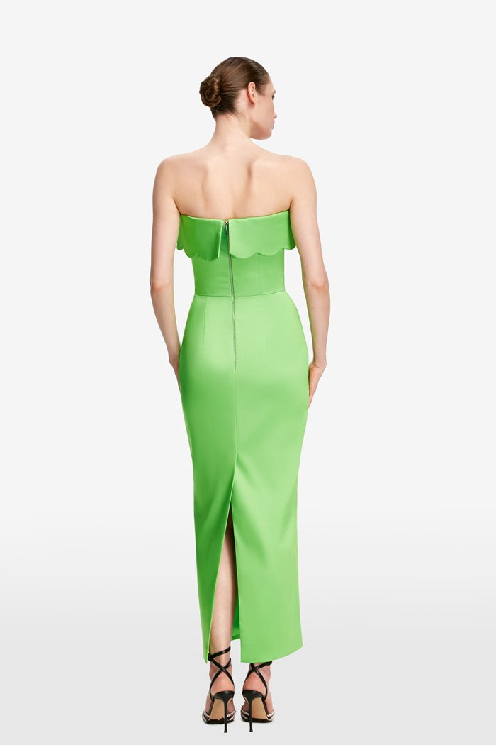 Satin corset midi dress – Rasario