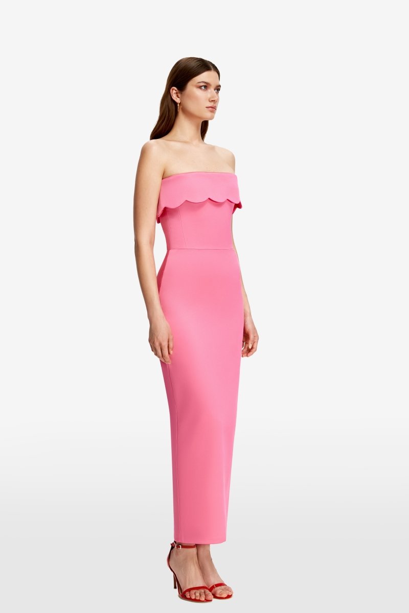 Satin corset midi dress – Rasario