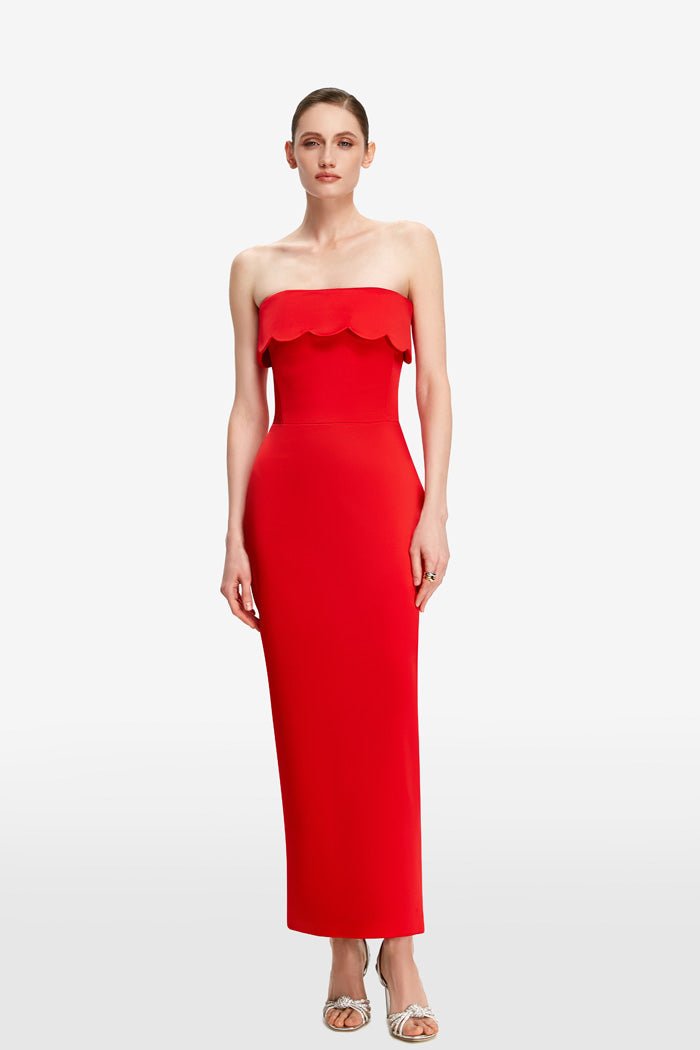 Satin corset midi dress – Rasario