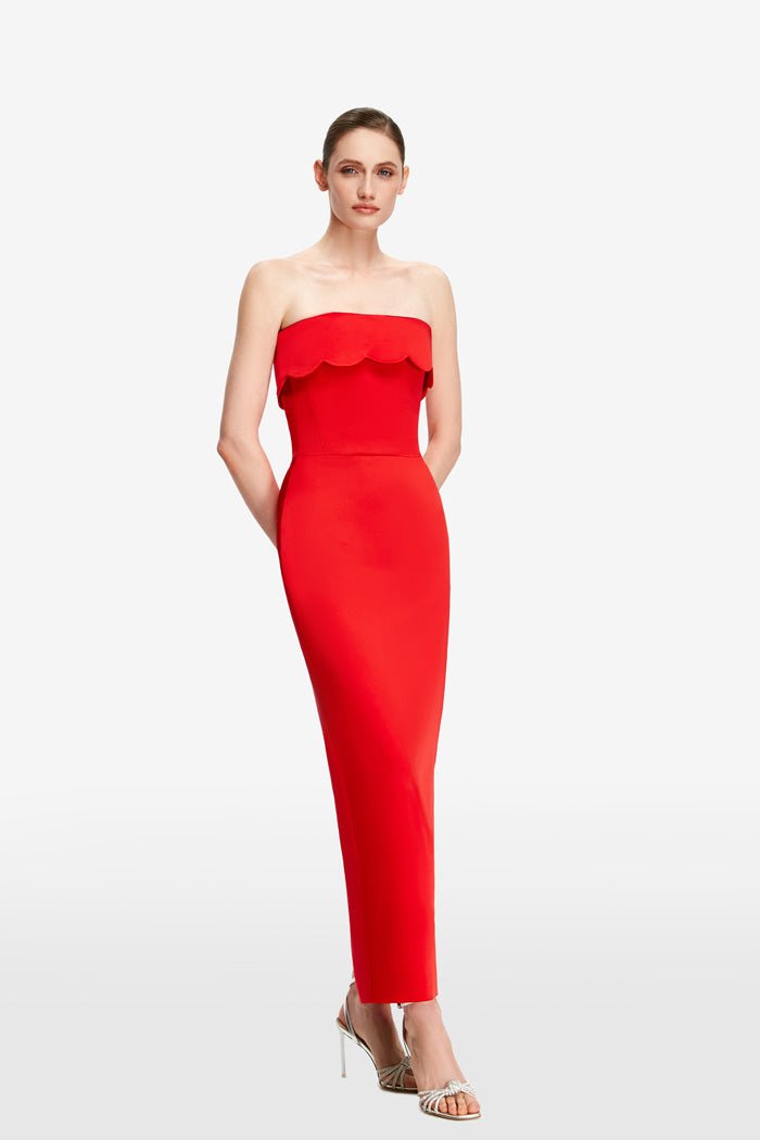 Satin corset midi dress – Rasario