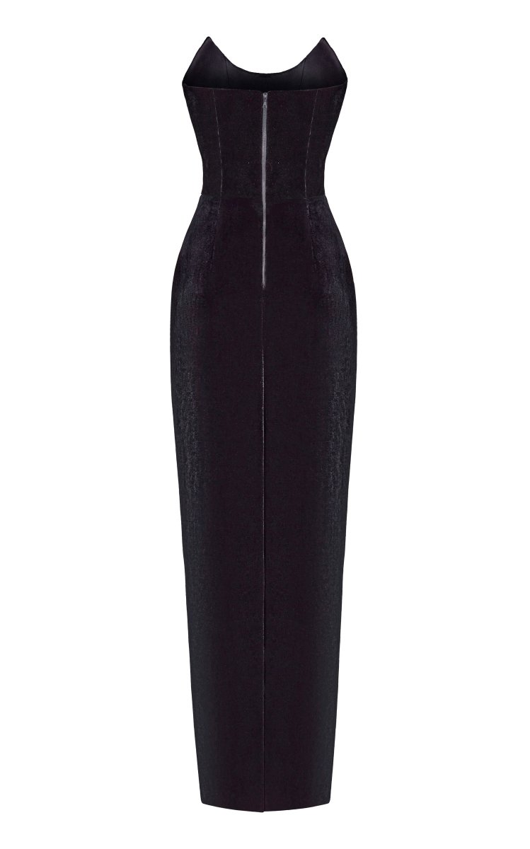 Velvet corset maxi dress – Rasario