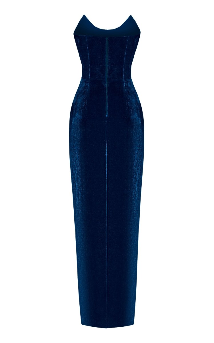 Velvet corset maxi dress – Rasario