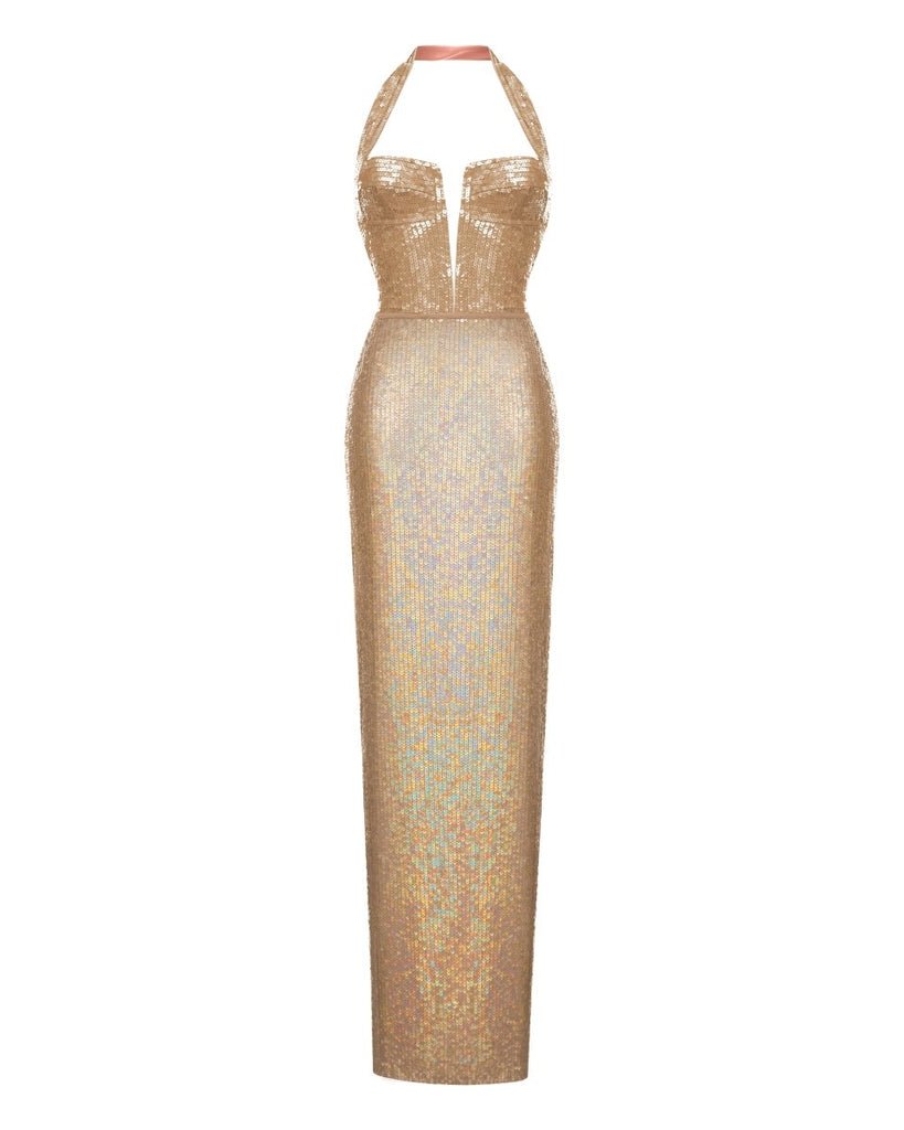 パーティードレス Geri Sequin Motif Shift Dress Premium Floral Sequin Shift Dress | boohoo
