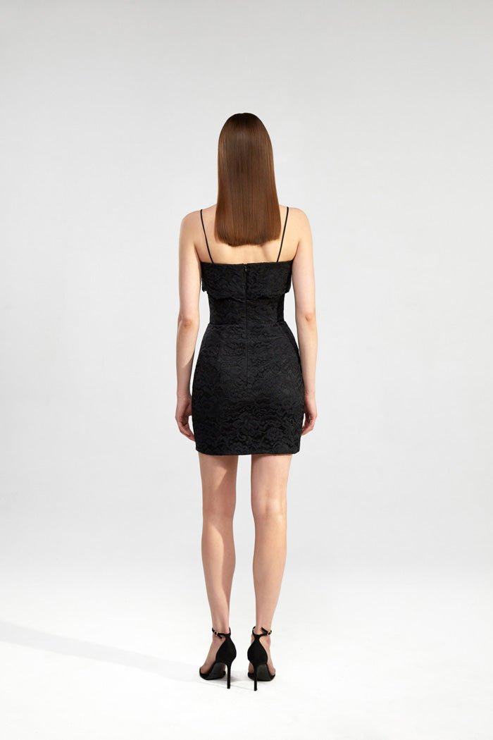 [RECTO] / ☆ 24FW RC LOGO FELTED LACE BACK OPEN DRESS /BLACK RECTO - Official Website